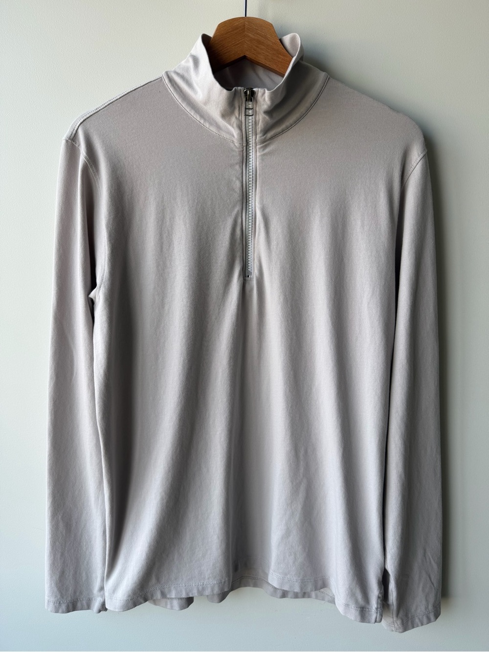 Patrick Assaraf Pima Cotton Quarter Zip Shirt Mens Medium
